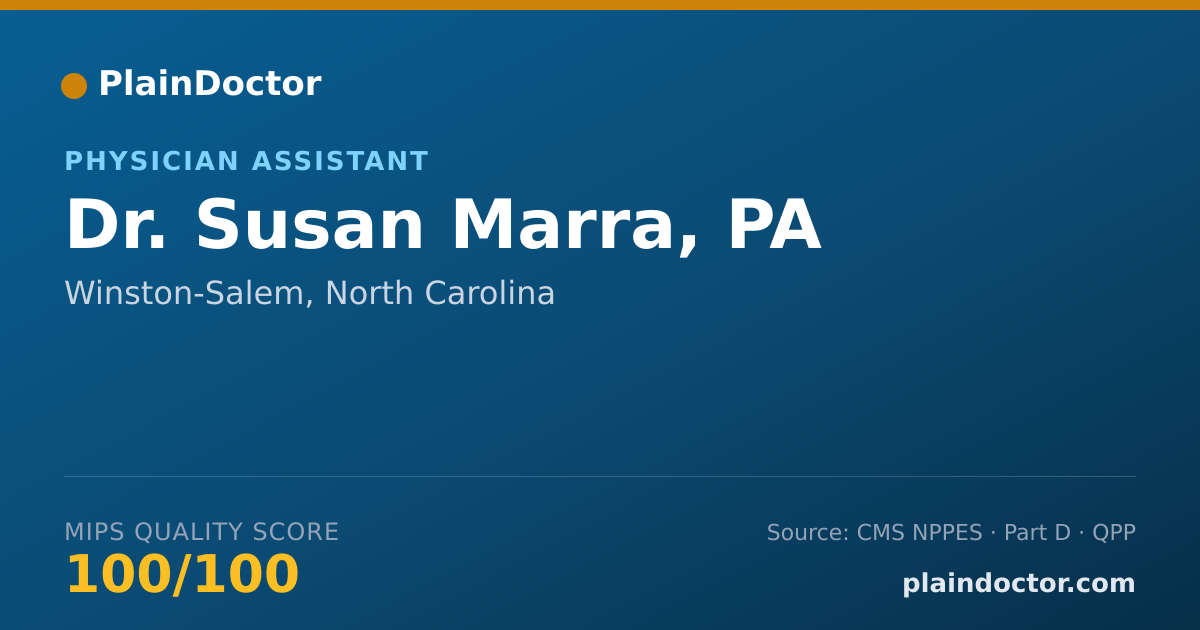 Shareable card for Susan Marra, PA - Physician Assistant, Winston-Salem, NC