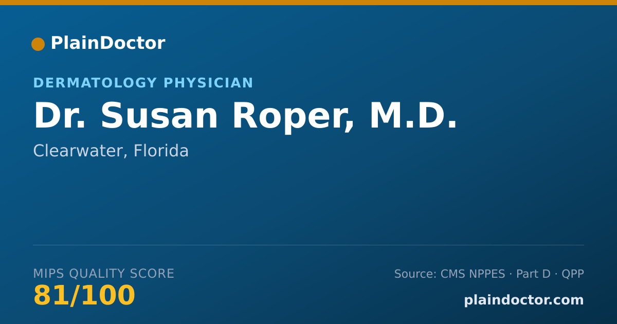 Shareable card for Susan Roper, M.D. - MOHS-Micrographic Surgery Physician, Clearwater, FL