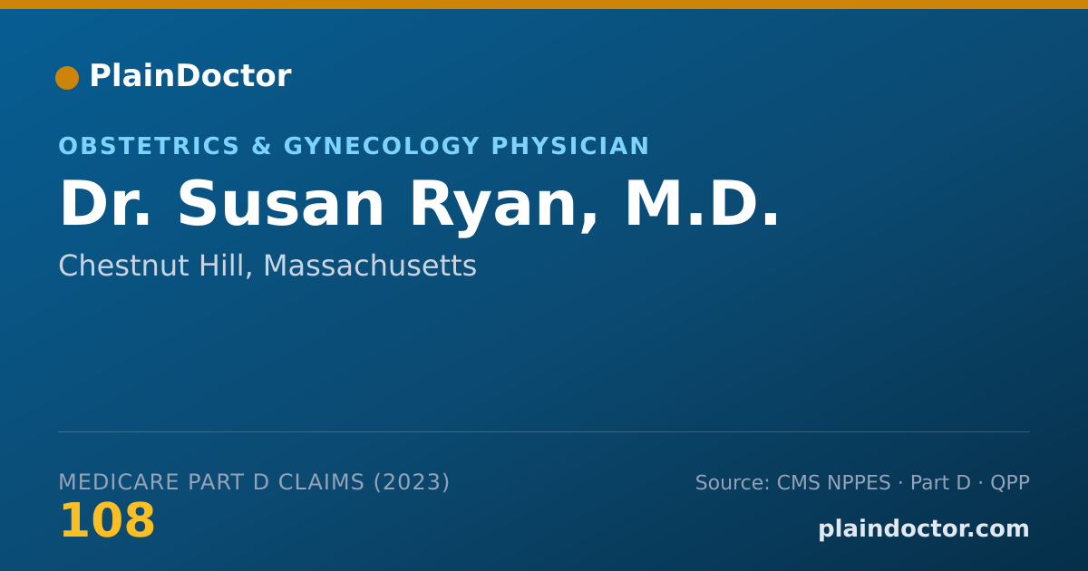 Shareable card for Susan Ryan, M.D. - Obstetrics & Gynecology Physician, Chestnut Hill, MA