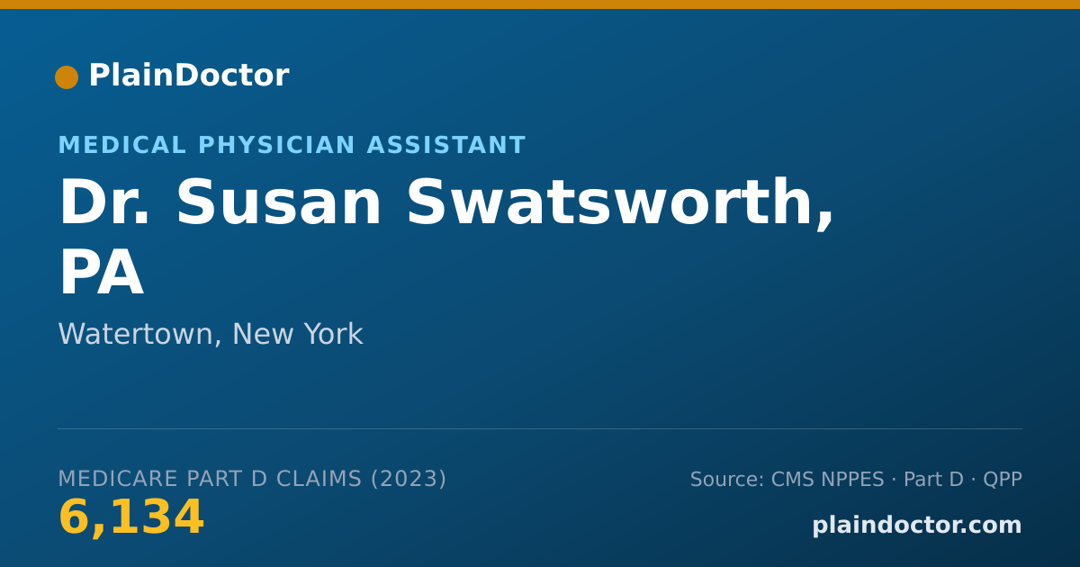 Shareable card for Susan Swatsworth, PA - Medical Physician Assistant, Watertown, NY