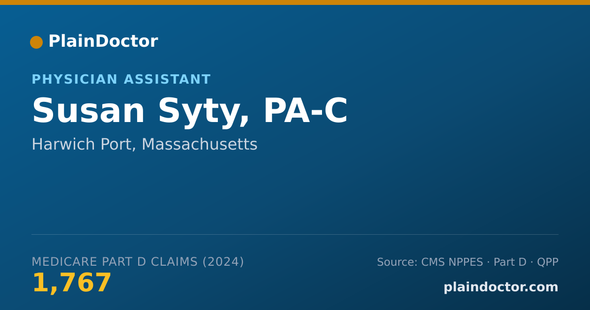 Shareable card for Susan Syty, PA-C - Physician Assistant, Harwich Port, MA
