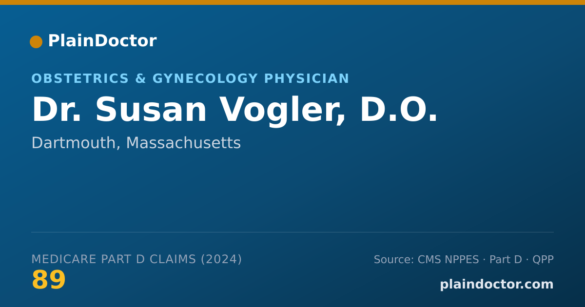 Shareable card for Susan Vogler, D.O. - Obstetrics & Gynecology Physician, Dartmouth, MA