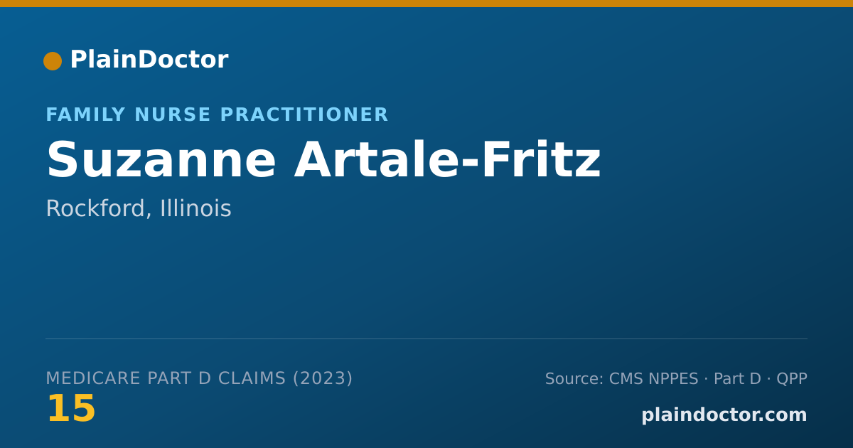 Shareable card for Suzanne Artale-Fritz - Family Nurse Practitioner, Rockford, IL