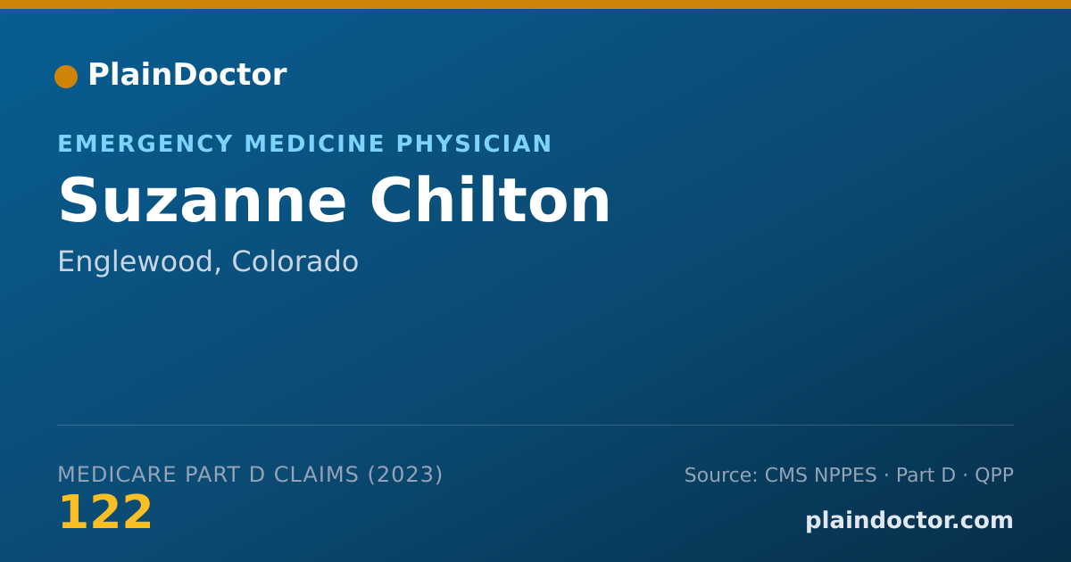 Shareable card for Suzanne Chilton - Emergency Medicine Physician, Englewood, CO
