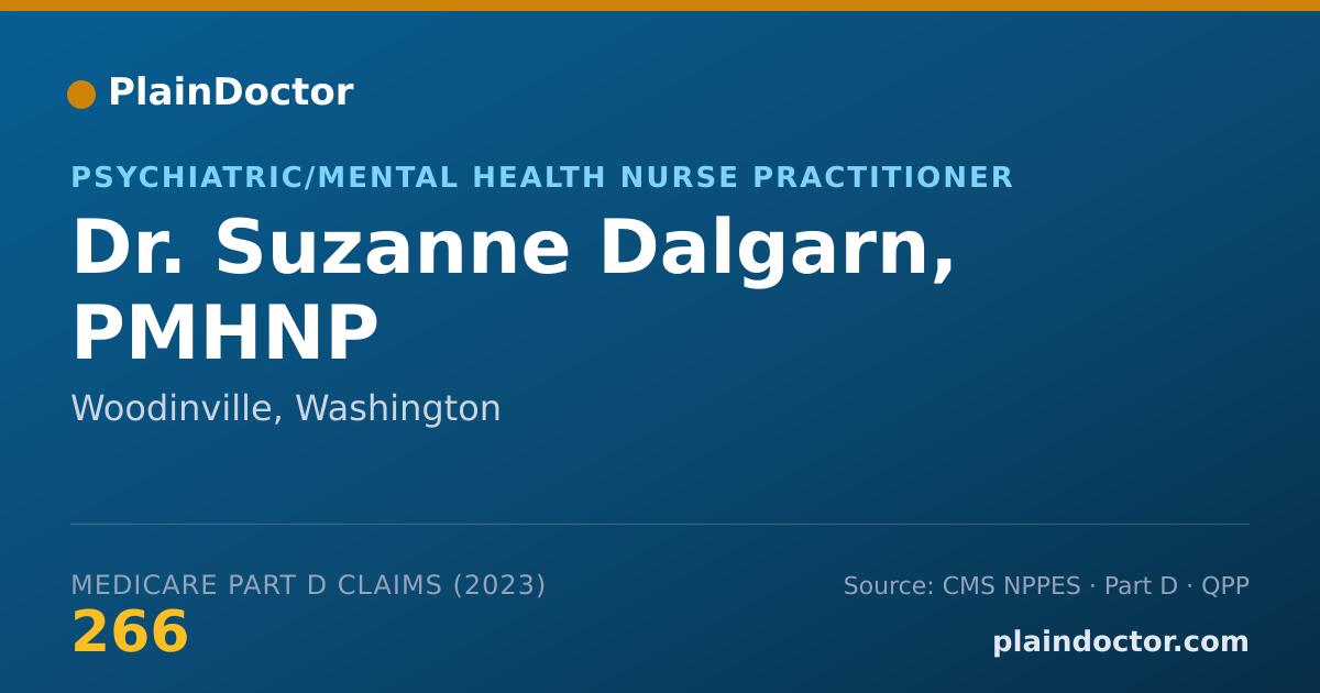 Shareable card for Suzanne Dalgarn, PMHNP - Psychiatric/Mental Health Nurse Practitioner, Woodinville, WA