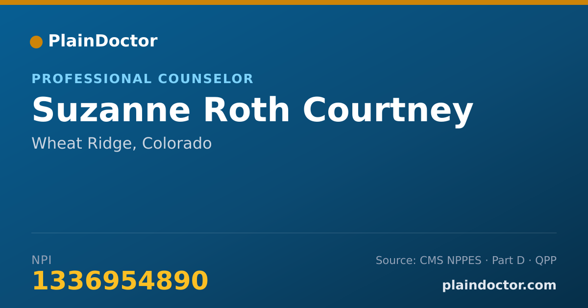 Shareable card for Suzanne Roth Courtney - Professional Counselor, Wheat Ridge, CO