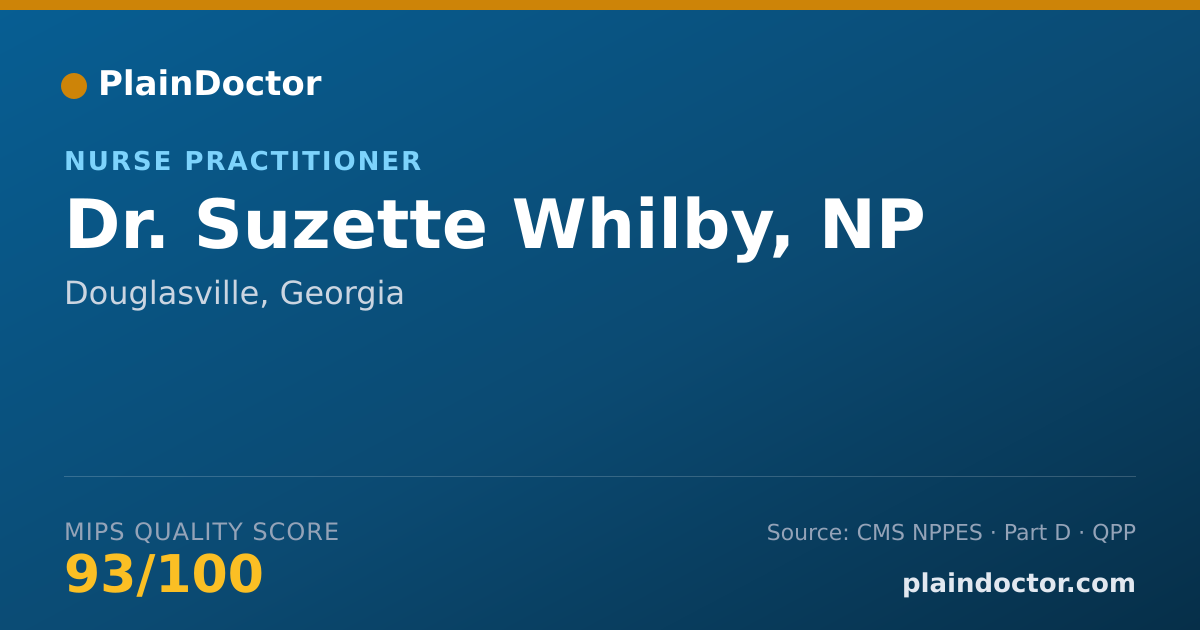 Shareable card for Suzette Whilby, NP - Nurse Practitioner, Douglasville, GA