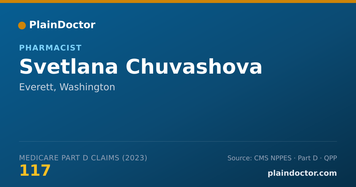 Shareable card for Svetlana Chuvashova - Pharmacist, Everett, WA