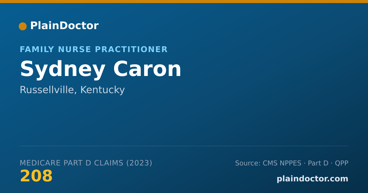 Shareable card for Sydney Caron - Family Nurse Practitioner, Russellville, KY