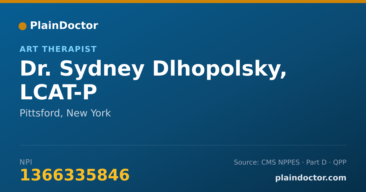 Shareable card for Sydney Dlhopolsky, LCAT-P - Art Therapist, Pittsford, NY