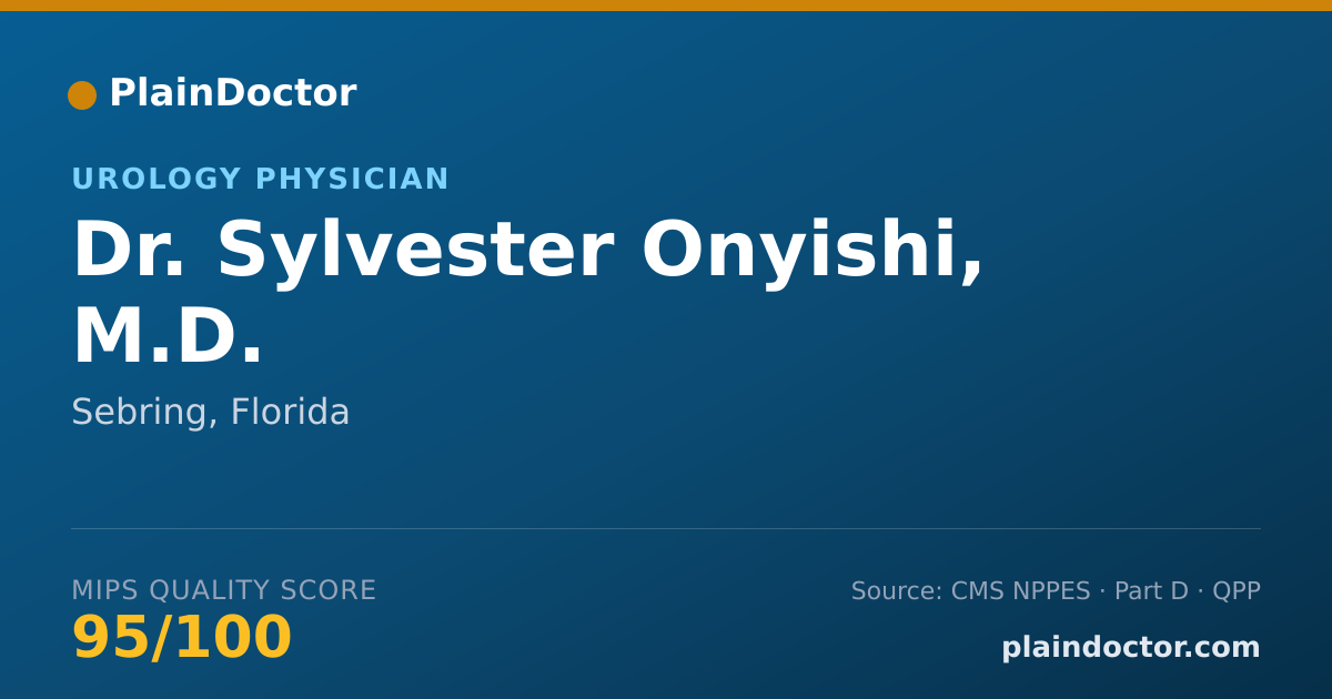 Shareable card for Sylvester Onyishi, M.D. - Urology Physician, Sebring, FL