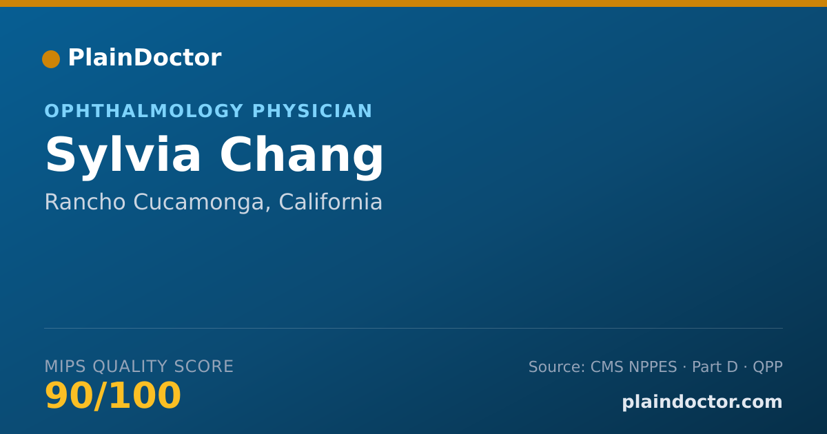 Shareable card for Sylvia Chang - Ophthalmology Physician, Rancho Cucamonga, CA