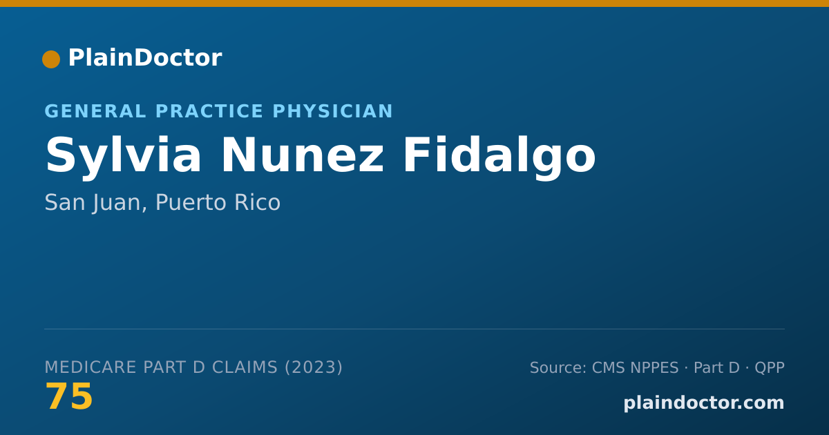 Shareable card for Sylvia Nunez Fidalgo - General Practice Physician, San Juan, PR