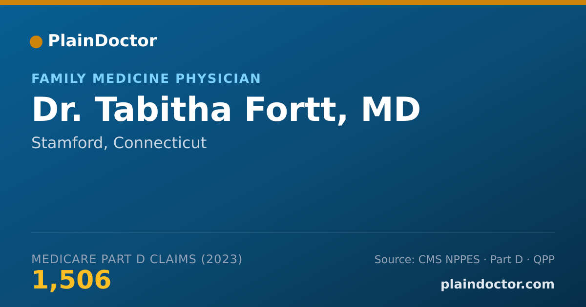 Shareable card for Tabitha Fortt, MD - Family Medicine Physician, Stamford, CT