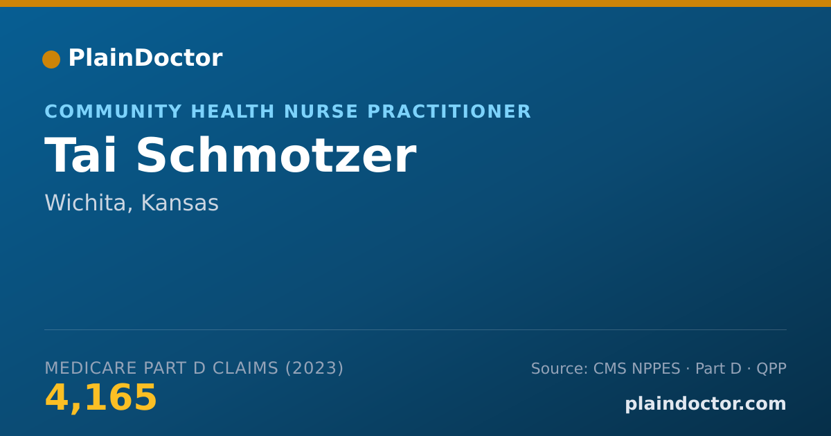 Shareable card for Tai Schmotzer - Community Health Nurse Practitioner, Wichita, KS