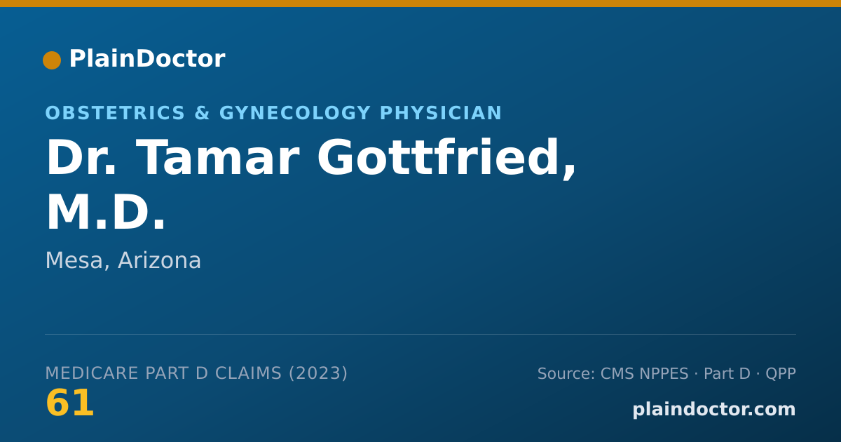 Shareable card for Tamar Gottfried, M.D. - Obstetrics & Gynecology Physician, Mesa, AZ