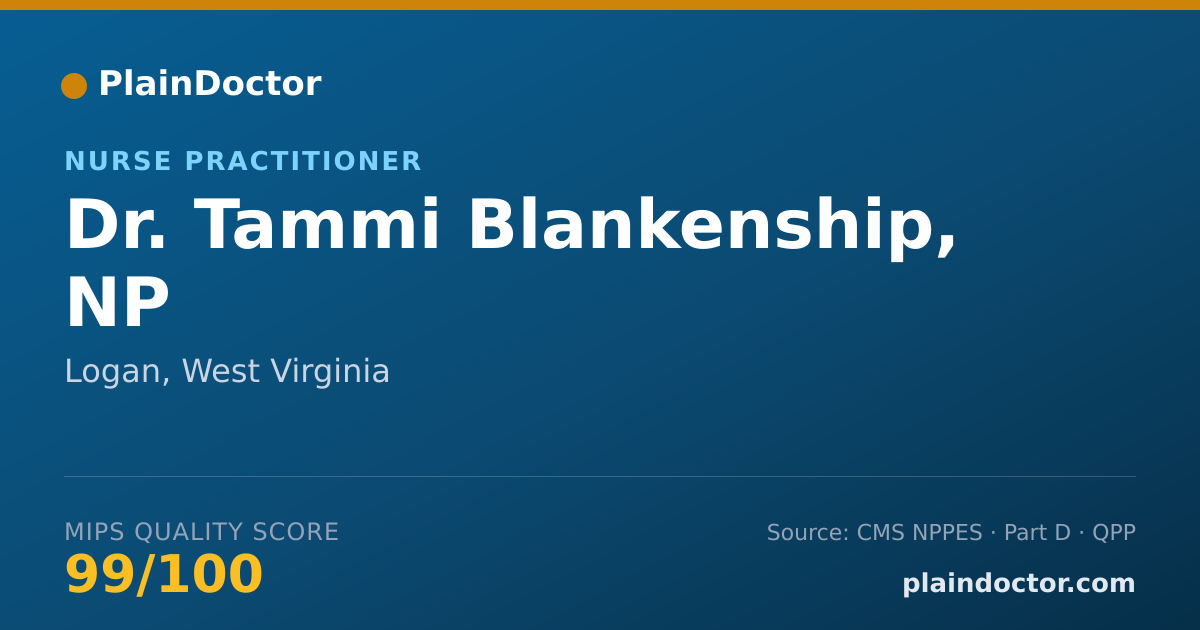 Shareable card for Tammi Blankenship, NP - Nurse Practitioner, Logan, WV
