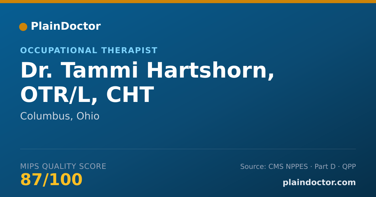 Shareable card for Tammi Hartshorn, OTR/L, CHT - Occupational Therapist, Columbus, OH