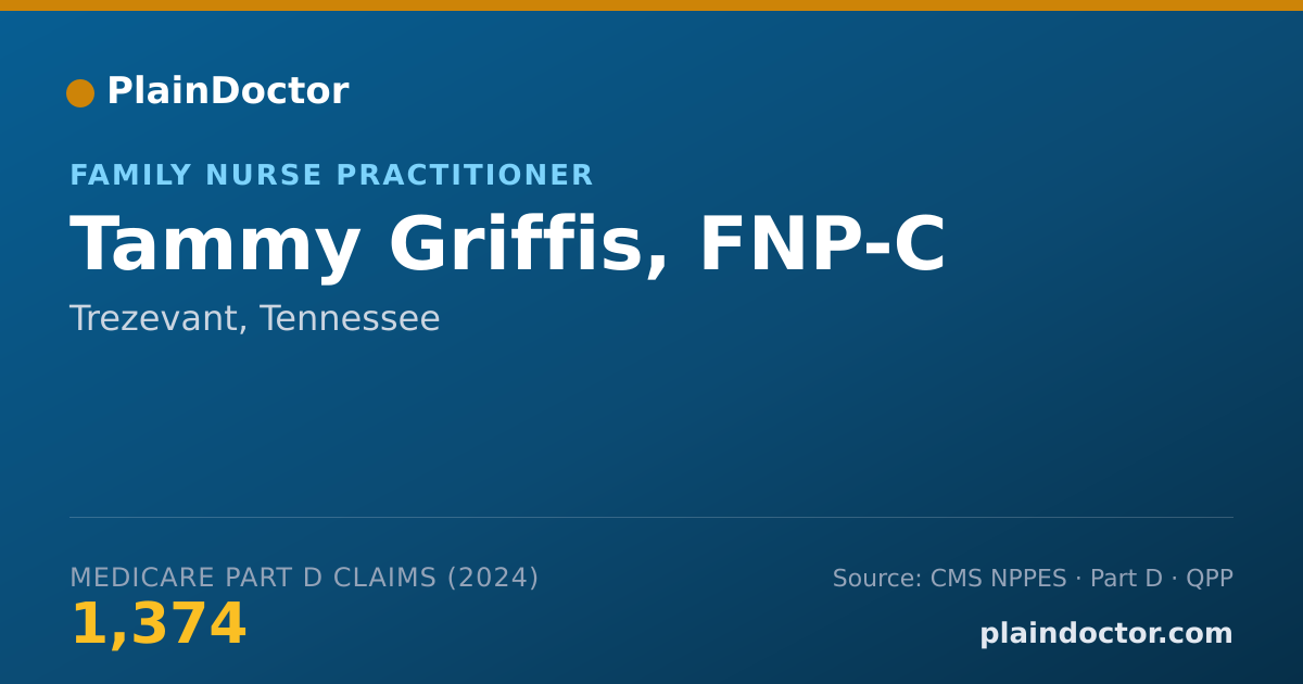 Shareable card for Tammy Griffis, FNP-C - Family Nurse Practitioner, Trezevant, TN