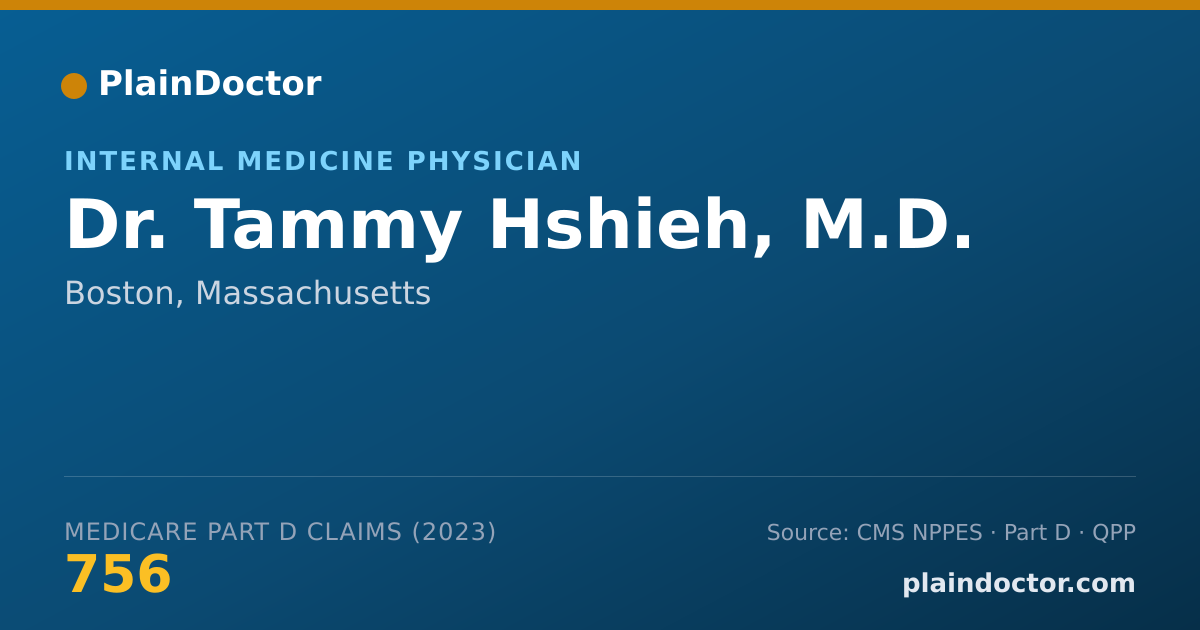 Shareable card for Tammy Hshieh, M.D. - Internal Medicine Physician, Boston, MA