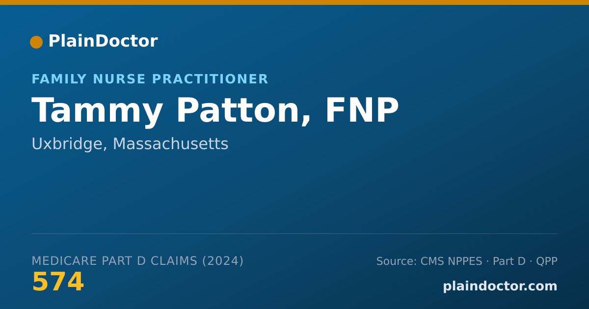 Shareable card for Tammy Patton, FNP - Family Nurse Practitioner, Uxbridge, MA