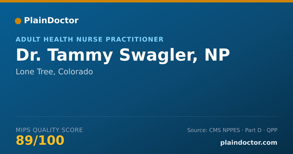 Shareable card for Tammy Swagler, NP - Adult Health Nurse Practitioner, Lone Tree, CO