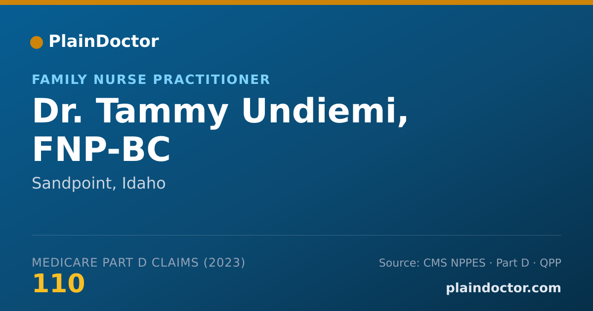 Shareable card for Tammy Undiemi, FNP-BC - Family Nurse Practitioner, Sandpoint, ID