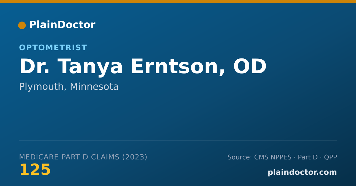 Shareable card for Tanya Erntson, OD - Optometrist, Plymouth, MN