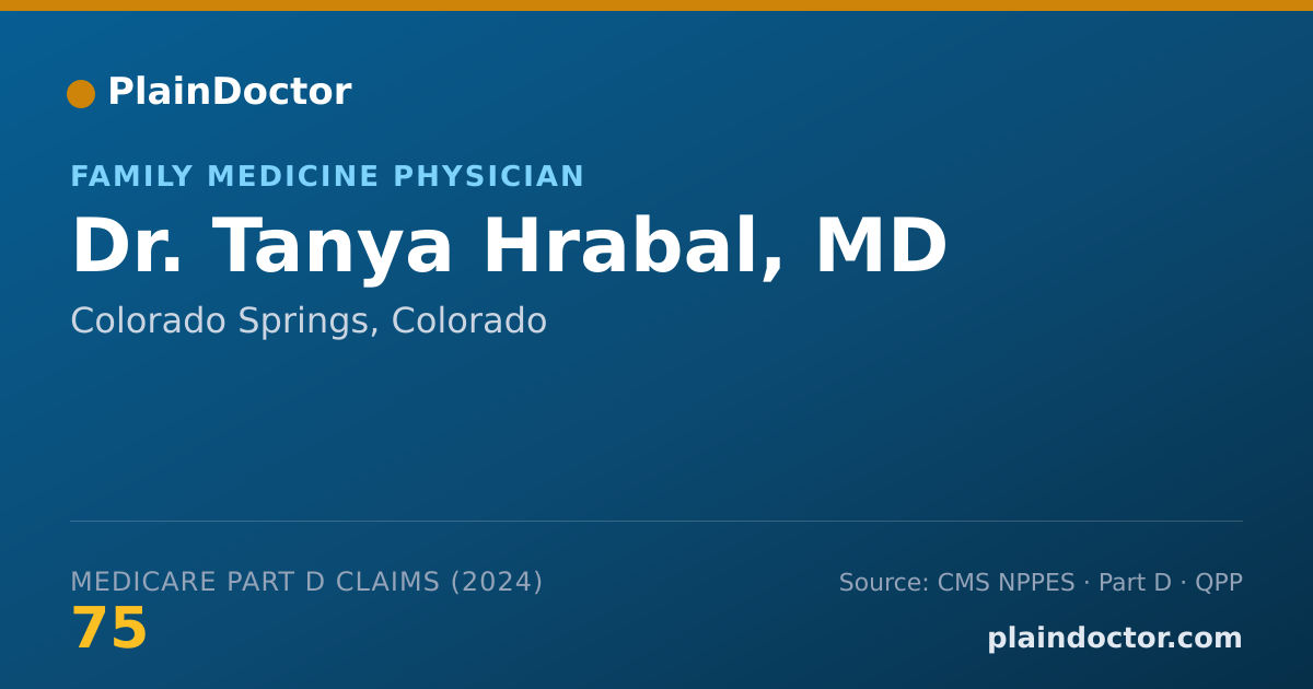Shareable card for Tanya Hrabal, MD - Family Medicine Physician, Colorado Springs, CO