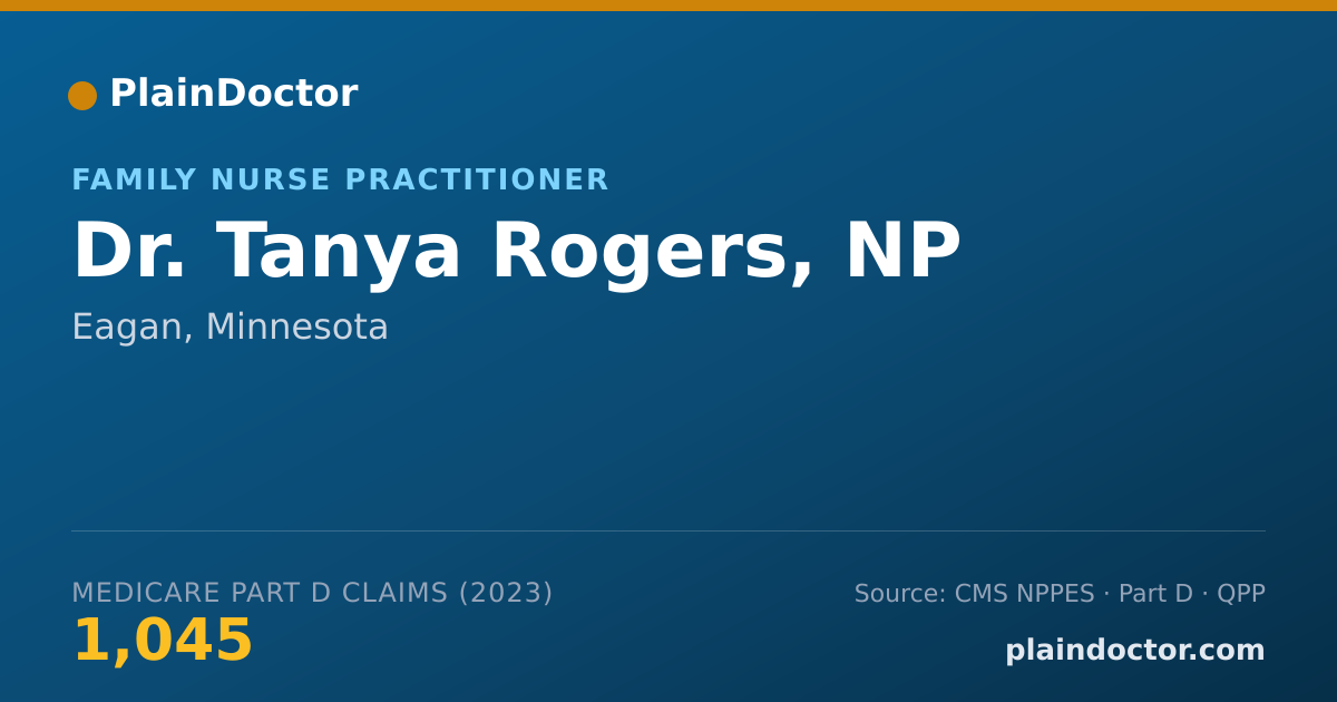 Shareable card for Tanya Rogers, NP - Family Nurse Practitioner, Eagan, MN