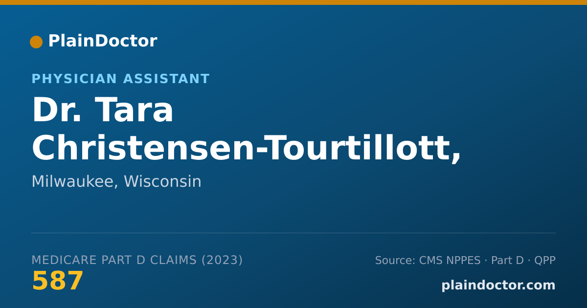 Shareable card for Tara Christensen-Tourtillott, PA-C - Physician Assistant, Milwaukee, WI