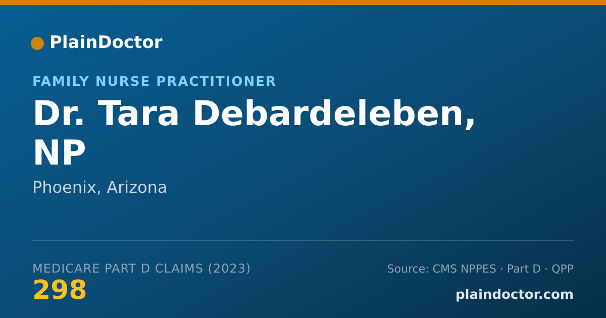 Shareable card for Tara Debardeleben, NP - Family Nurse Practitioner, Phoenix, AZ