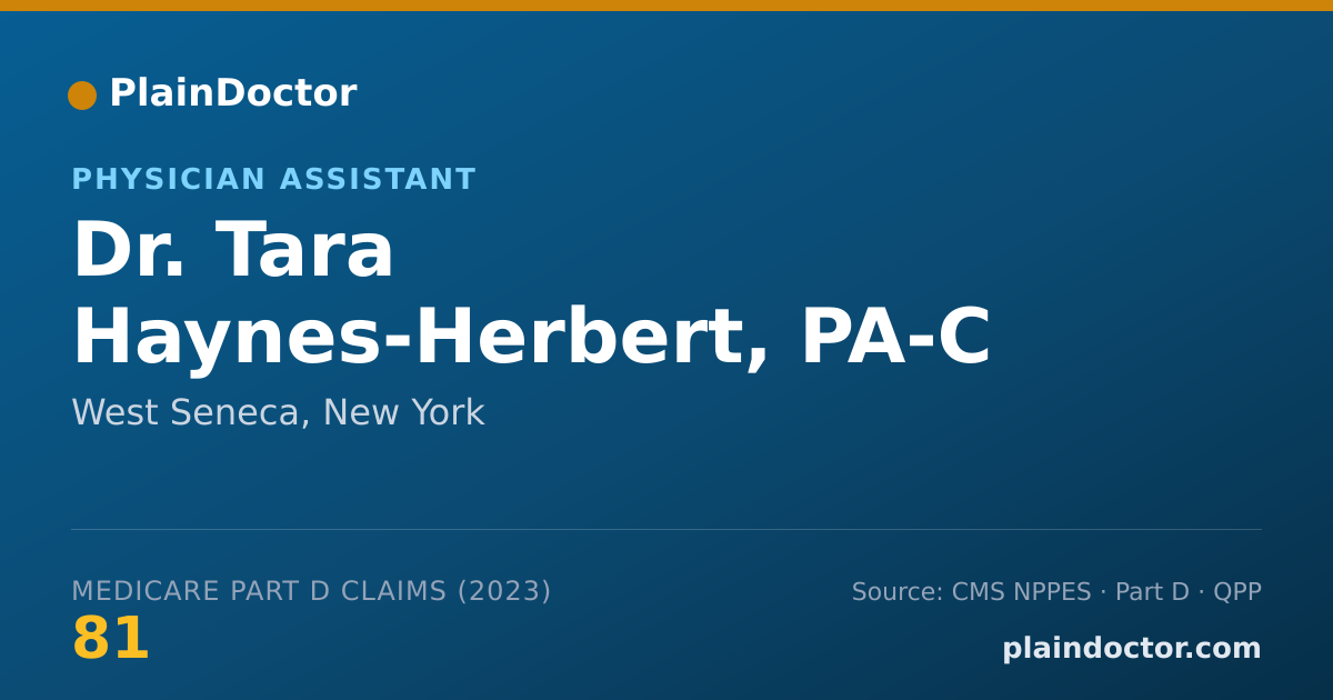 Shareable card for Tara Haynes-Herbert, PA-C - Physician Assistant, West Seneca, NY