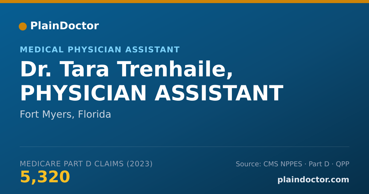 Shareable card for Tara Trenhaile, PHYSICIAN ASSISTANT - Medical Physician Assistant, Fort Myers, FL