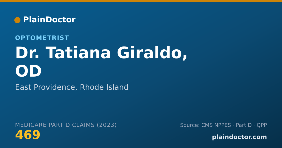 Shareable card for Tatiana Giraldo, OD - Optometrist, East Providence, RI