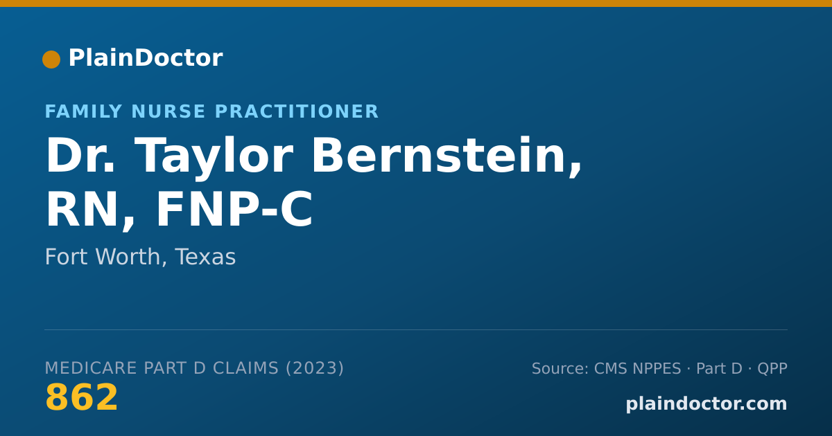 Shareable card for Taylor Bernstein, RN, FNP-C - Family Nurse Practitioner, Fort Worth, TX