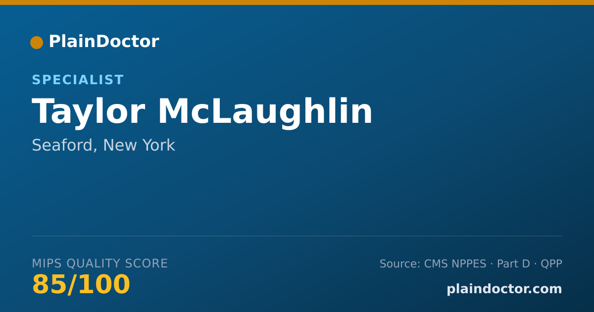 Shareable card for Taylor McLaughlin - Specialist, Seaford, NY