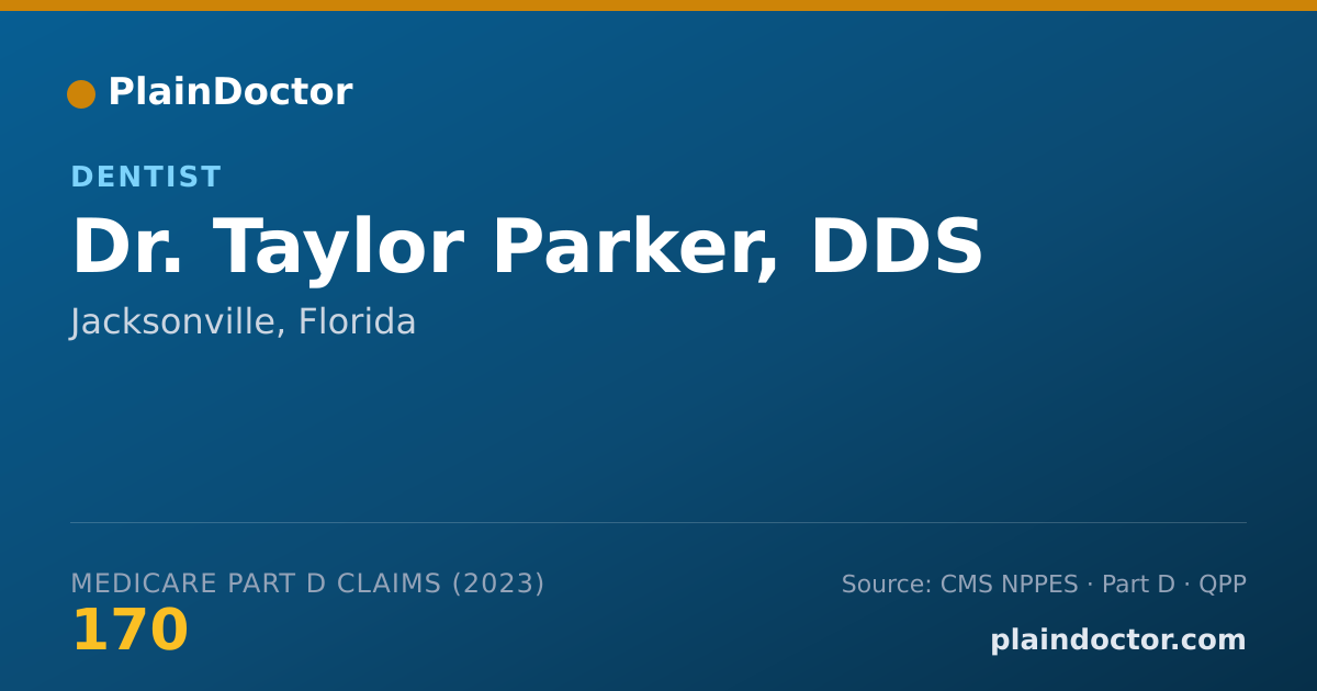 Shareable card for Taylor Parker, DDS - Dentist, Jacksonville, FL