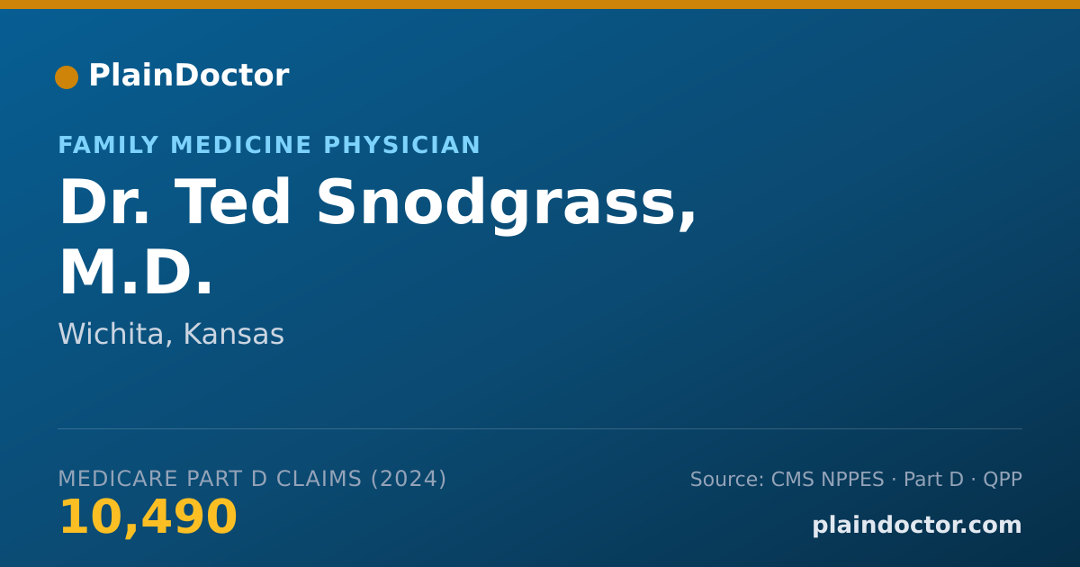 Shareable card for Ted Snodgrass, M.D. - Family Medicine Physician, Wichita, KS