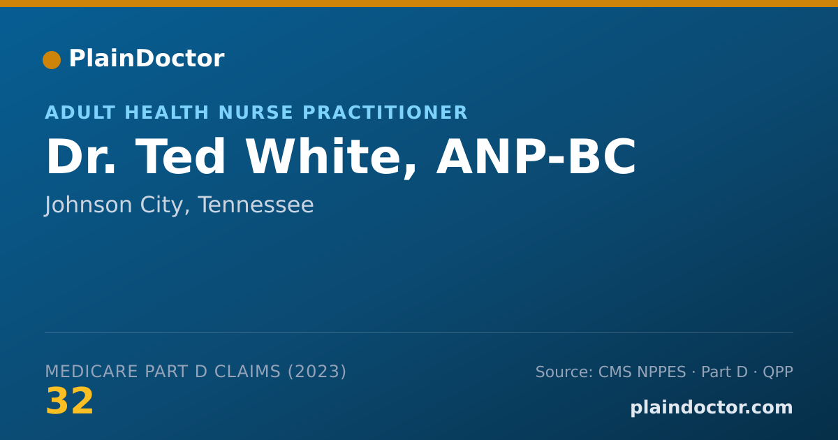 Shareable card for Ted White, ANP-BC - Adult Health Nurse Practitioner, Johnson City, TN