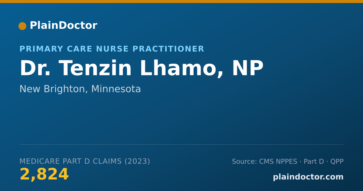 Shareable card for Tenzin Lhamo, NP - Primary Care Nurse Practitioner, New Brighton, MN