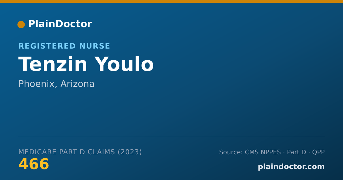 Shareable card for Tenzin Youlo - Registered Nurse, Phoenix, AZ