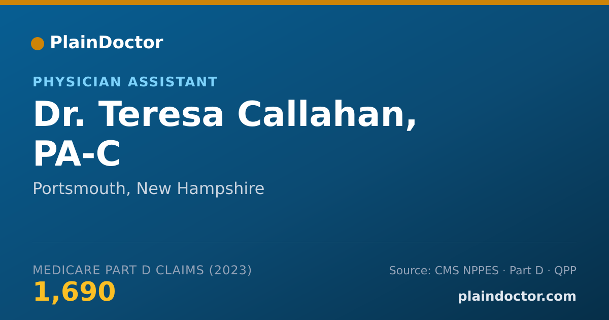 Shareable card for Teresa Callahan, PA-C - Physician Assistant, Portsmouth, NH