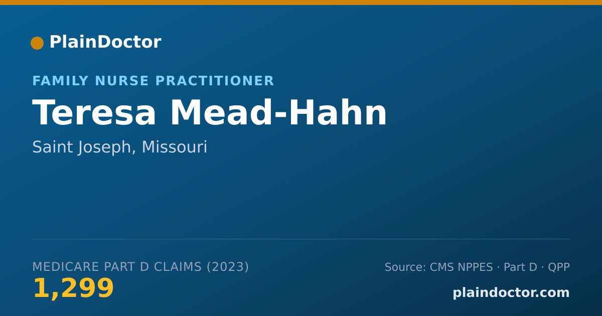 Shareable card for Teresa Mead-Hahn - Family Nurse Practitioner, Saint Joseph, MO