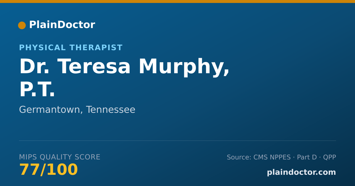 Shareable card for Teresa Murphy, P.T. - Physical Therapist, Germantown, TN