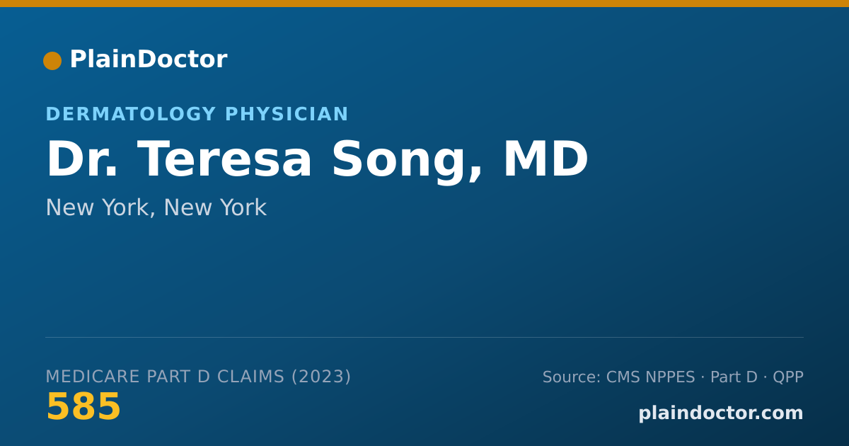 Shareable card for Teresa Song, MD - Dermatology Physician, New York, NY