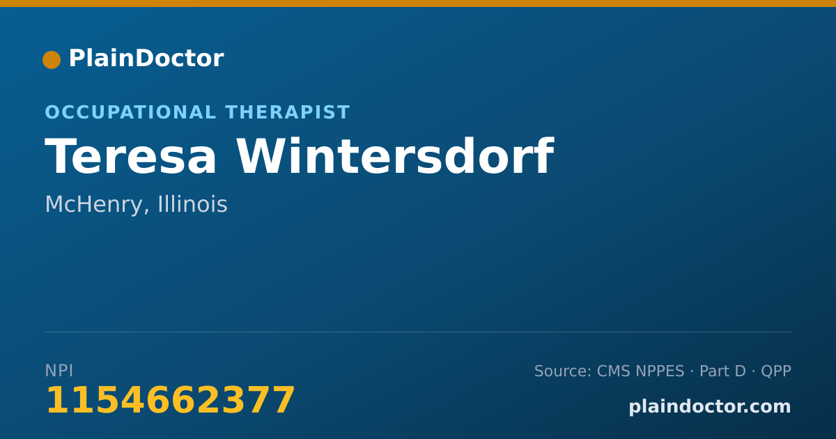 Shareable card for Teresa Wintersdorf - Occupational Therapist, McHenry, IL