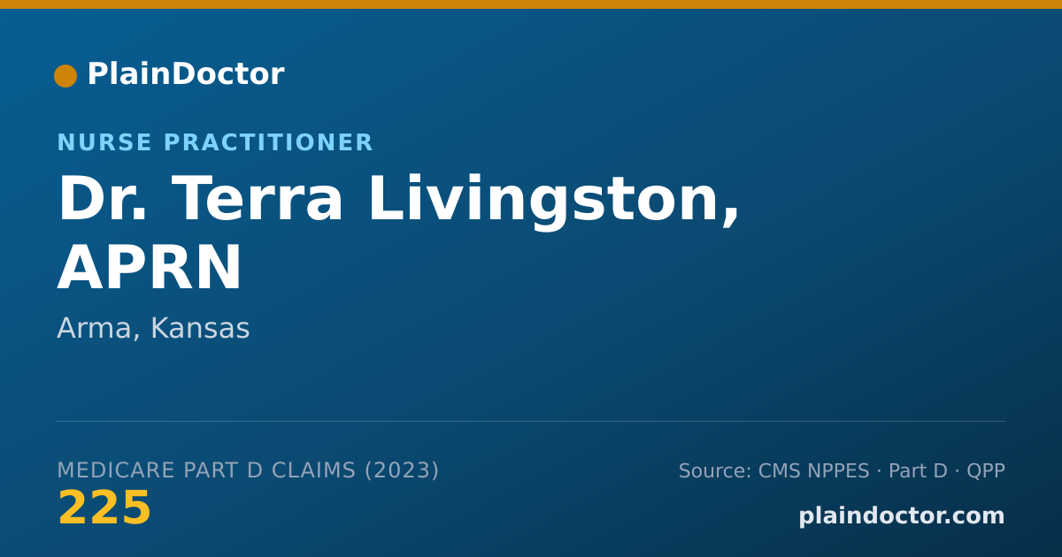 Shareable card for Terra Livingston, APRN - Nurse Practitioner, Arma, KS