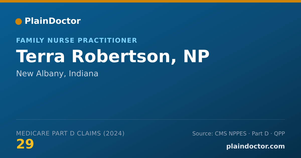 Shareable card for Terra Robertson, NP - Family Nurse Practitioner, New Albany, IN