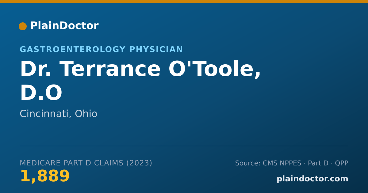 Shareable card for Terrance O'Toole, D.O - Gastroenterology Physician, Cincinnati, OH